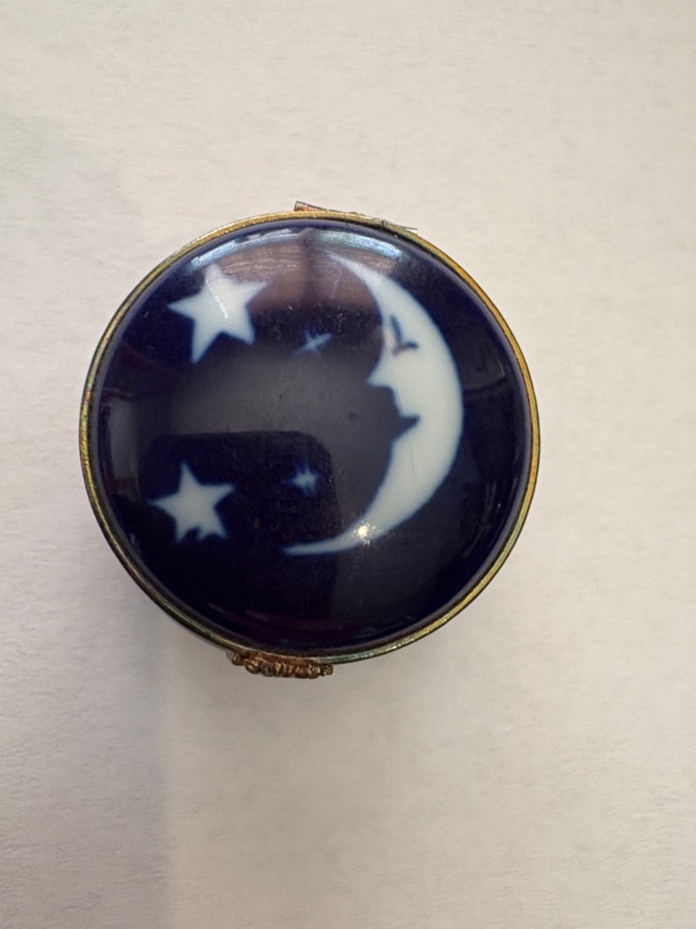Limoges Vintage Moon & Stars Trinket Box
